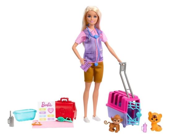 Lalka Barbie Mattel BRB RATOWNICZKA ZWIERZAT HRG50 WB6