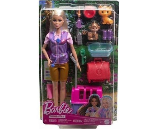 Lalka Barbie Mattel BRB RATOWNICZKA ZWIERZAT HRG50 WB6