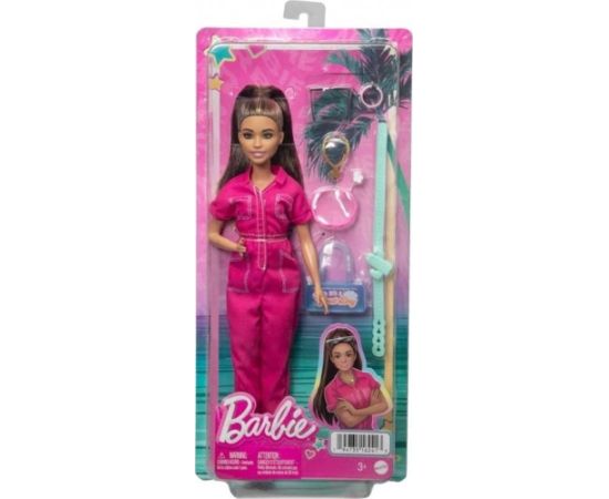 Lalka Barbie Mattel BRB LALKA ROZOWY KOMBINEZON AKCESORIA HPL76 WB6