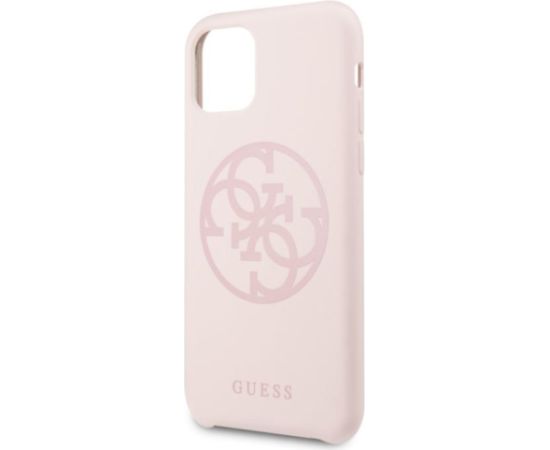 Guess GUHCN65LS4GLP 4G Silicone Tone pro Чехол для Apple iPhone 11 Pro Max Light Pink