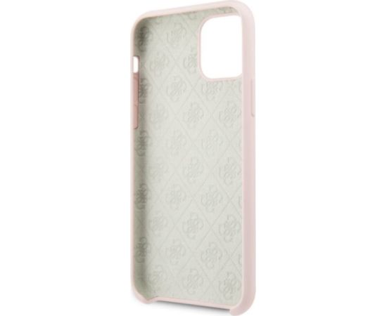 Guess GUHCN65LS4GLP 4G Silicone Tone pro Чехол для Apple iPhone 11 Pro Max Light Pink