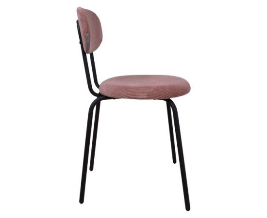 Chair KATO 42x48xH79cm, mauve pink corduroy