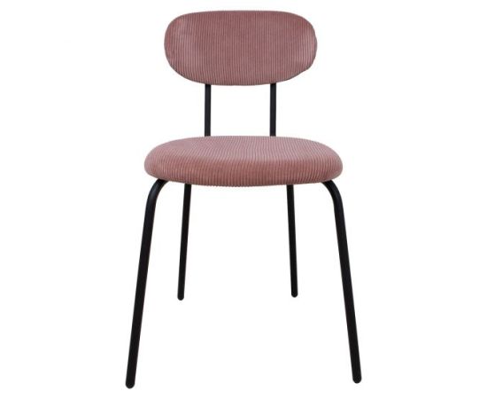 Chair KATO 42x48xH79cm, mauve pink corduroy