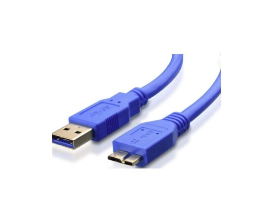 Kabelis Brackton USB-A Male - USB Micro B Male 1m Blue