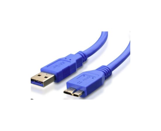 Kabelis Brackton USB-A Male - USB Micro B Male 0.5m Blue