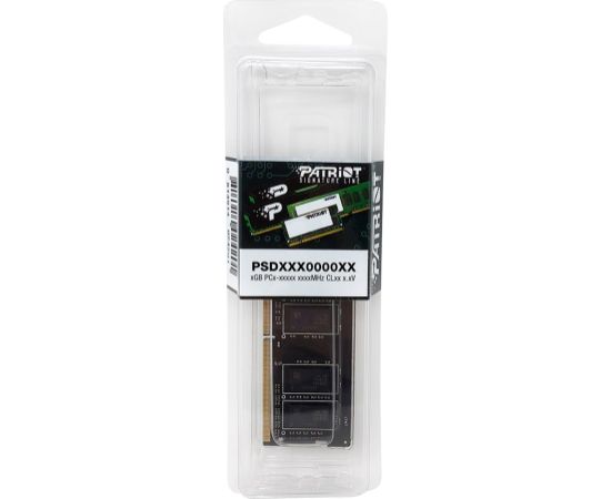 Memory module PATRIOT SIGNATURE DDR4 SO-DIMM 8GB 3200MHz (PSD48G32002S)