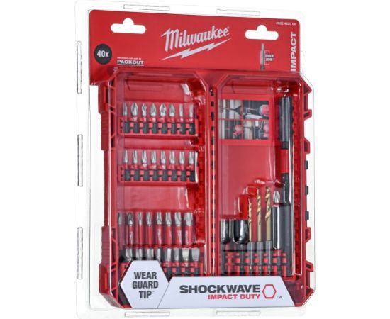 SHOCKWAVE bit/bit+drill+shank set 40 items 4932492004 MILWAUKEE