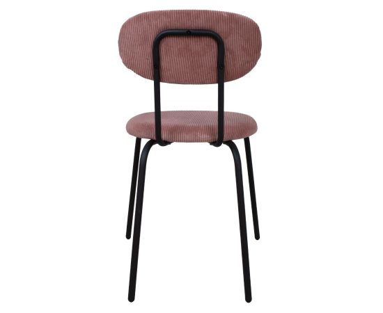 Chair KATO 42x48xH79cm, mauve pink corduroy