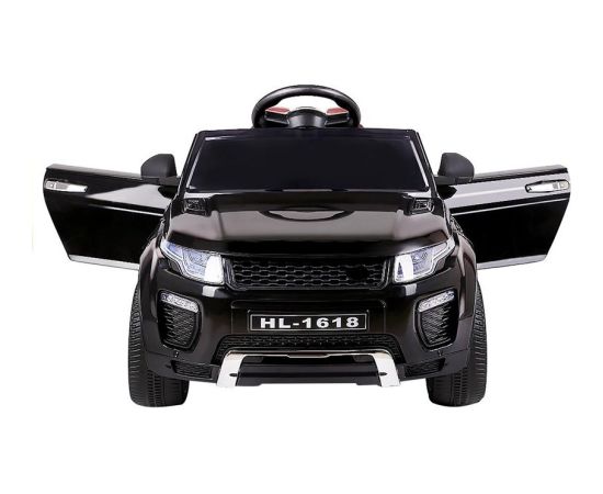 Lean Cars Ride Nn Car HL1618 Black Lights EVA-Wheels 2.4G Leather Seats FM USB SD