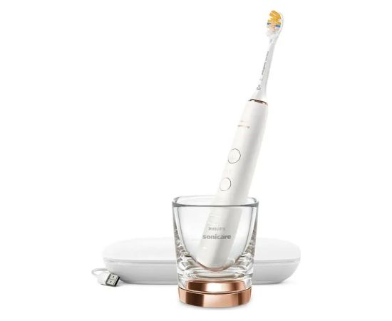 Philips HX9911/23 Sonicare zobu birste DiamondClean 9000 ar īpašu lietotni, rozā zelta