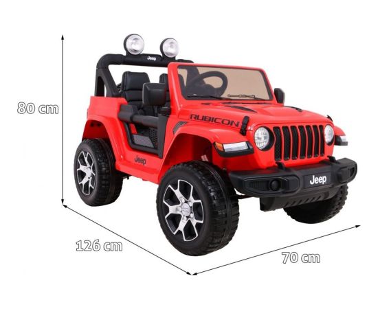 Ramiz Pojazd Jeep Wrangler Rubicon Czerwony