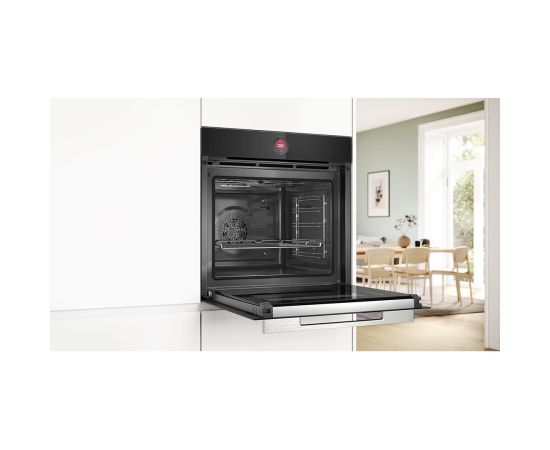 Bosch HBG7742B1 Black Series 8 71L pirolītiskā tīrīšana, melna - Iebūvējama elektriskā cepeškrāsns