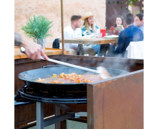 All’grill Paella pannas no pulēta tērauda 22cm : Izmērs - 42cm