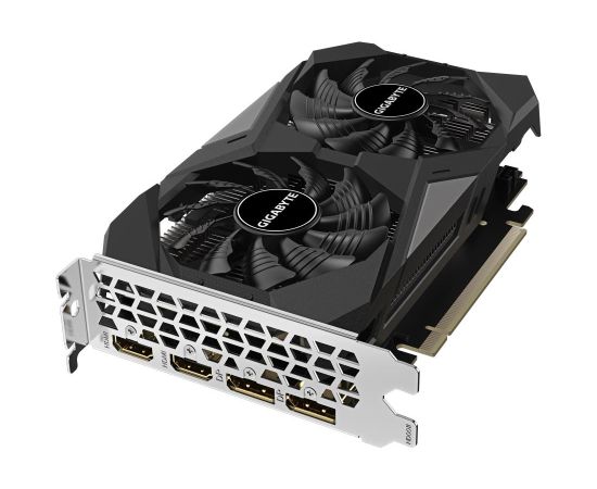 Graphics Card GIGABYTE NVIDIA GeForce RTX 3050 6 GB GDDR6 96 bit PCIE 4.0 16x Memory 14000 MHz GPU 1477 MHz Dual Slot Fansink 2xHDMI 2xDisplayPort GV-GV-N3050WF2OC-6GD_1.0