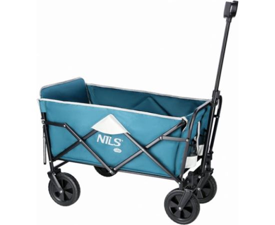 Saliekami kempinga ratiņi NC1606 FOLDING WAGON GREEN-GRAY NILS CAMP