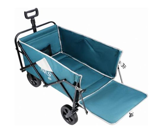 Saliekami kempinga ratiņi NC1606 FOLDING WAGON GREEN-GRAY NILS CAMP