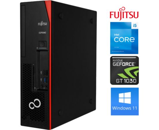 Fujitsu FSC ESPRIMO D538 i5-8400 8GB 512SSD M.2 NVME GT1030 2GB WIN11Pro