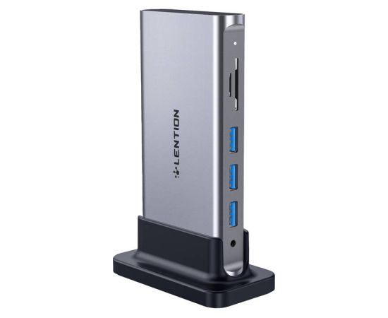 Lention docking station AV USB-C gray