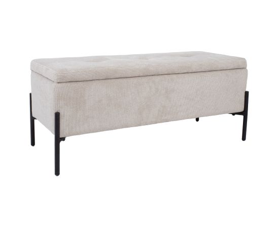 Bench RORI with storage box, beige