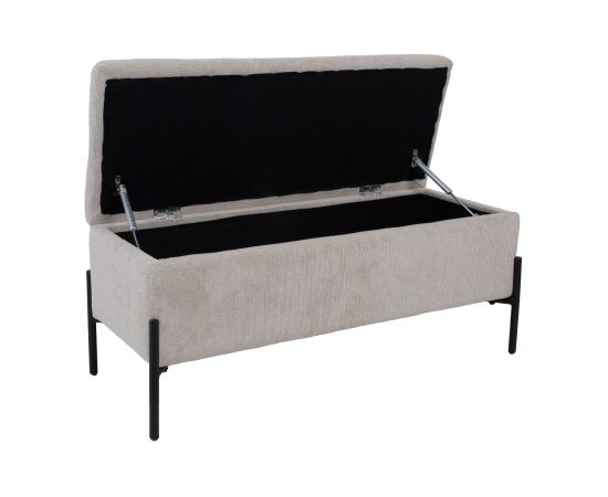 Bench RORI with storage box, beige