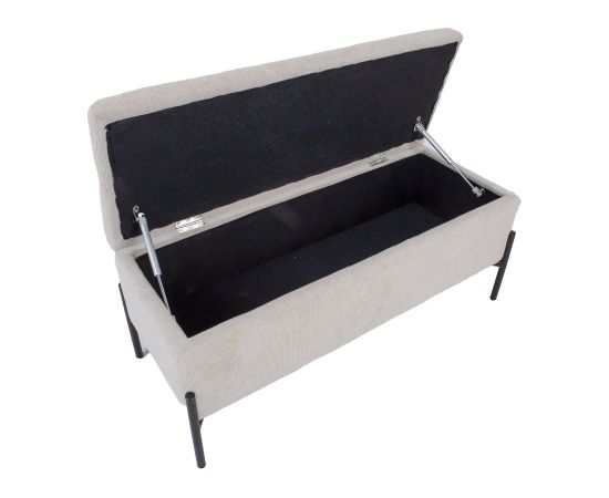 Bench RORI with storage box, beige