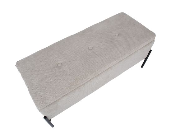 Bench RORI with storage box, beige