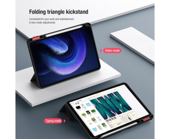 Кожаный чехол Nillkin Bevel для Xiaomi Pad 6|6 Pro черный