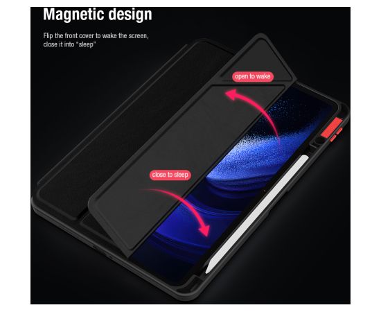 Nillkin Bevel ādas maciņš priekš Xiaomi Pad 6|6 Pro Black