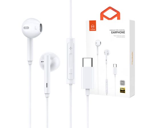 Mcdodo HP-7500 wired headphones, USB-C (white)