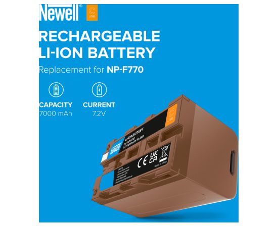 Newell battery Sony NP-F770 USB-C