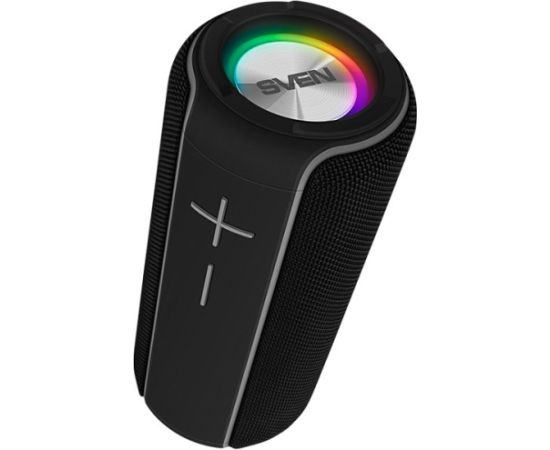 SVEN PS-285 20(2×10)W; TWS; FM radio; AUX; USB/SD-card support; Waterproof (IPx7);RGB running lighting