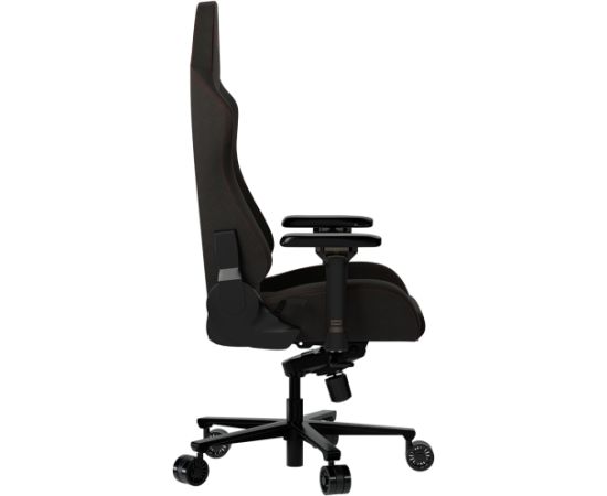 LORGAR Ace 422, Gaming chair, Anti-stain durable fabric, 1.8 mm metal frame, multiblock mechanism, 4D armrests, 5 Star aluminium base, Class-4 gas lift, 75mm PU casters, Black + red