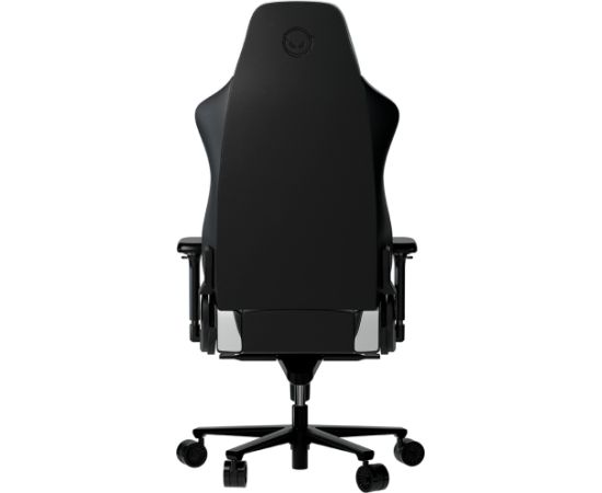 LORGAR Base 311, Gaming chair, PU eco-leather, 1.8 mm metal frame, multiblock mechanism, 4D armrests, 5 Star aluminium base, Class-4 gas lift, 75mm PU casters, Black + white