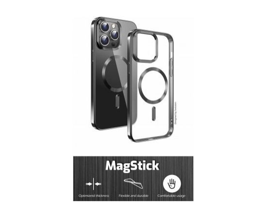 Swissten Clear Jelly Magstick Metallic Case Aizsargapvalks Priekš Apple iPhone 16