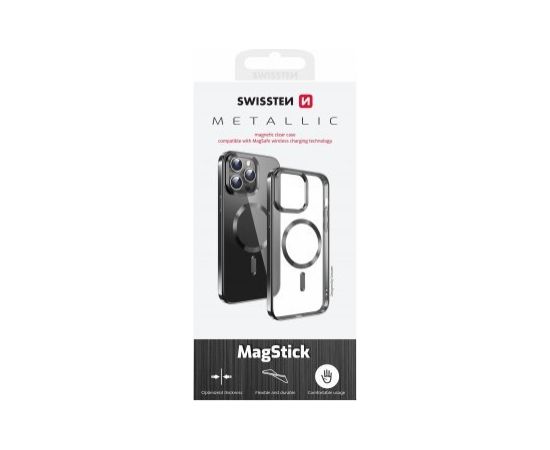 Swissten Clear Jelly Magstick Metallic Case Защитный Чехол для Apple iPhone 16