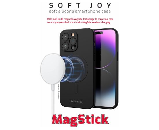 Swissten Soft Joy Magstick Case Aizmugurējais Apvalks Priekš Apple iPhone 16 Pro Max