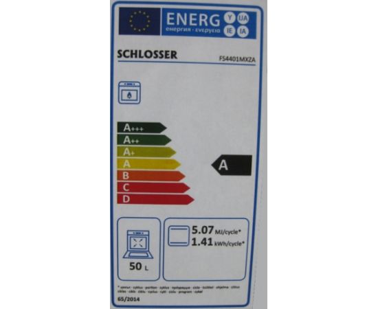 Schlosser FS4401MXZA Gāzes plīts, 50cm Pelēka