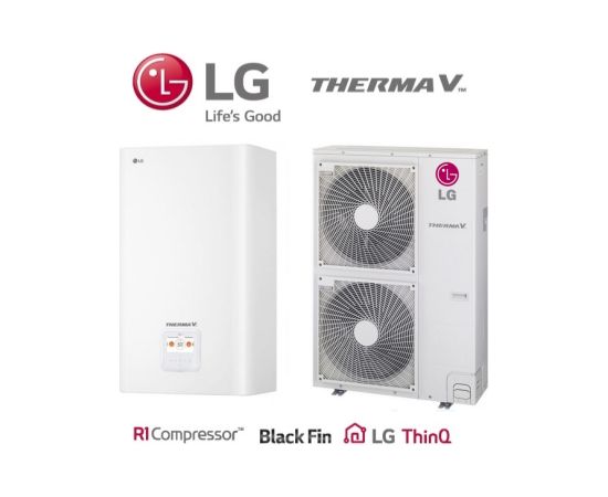 LG gaiss-ūdens siltumsūknis HU123MA .U33 / HN1636M .NK5 Therma V 3-fāžu 12,0 kW