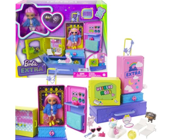 Lalka Barbie Mattel Extra - Mała lalka + zwierzątka (HDY91)