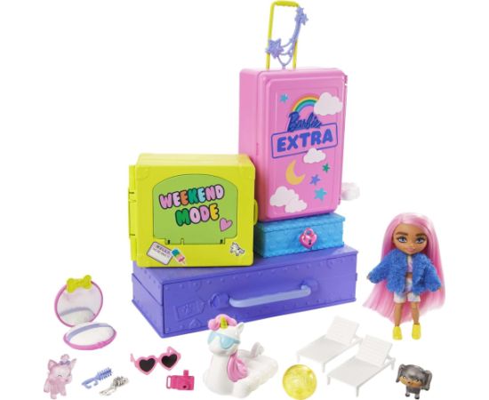 Lalka Barbie Mattel Extra - Mała lalka + zwierzątka (HDY91)