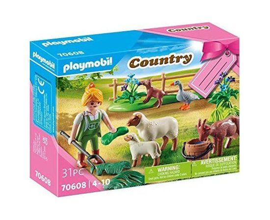 Playmobil Zestaw upominkowy Farmerka ze zwierzętami (70608)