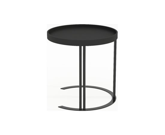 Side table KEIRA D50xH50cm, black