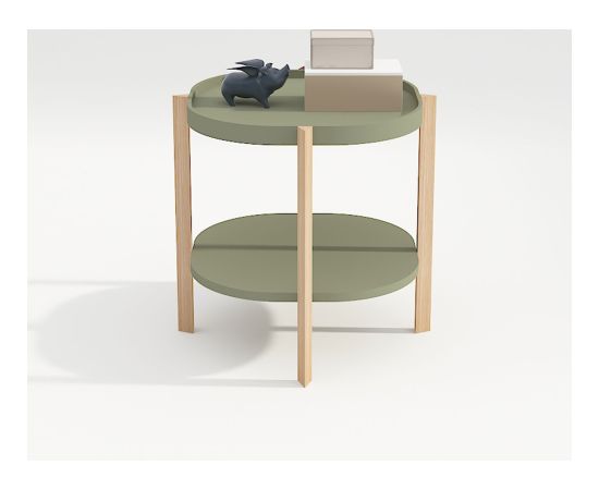 Side table NORAH 50x50xH55cm, green