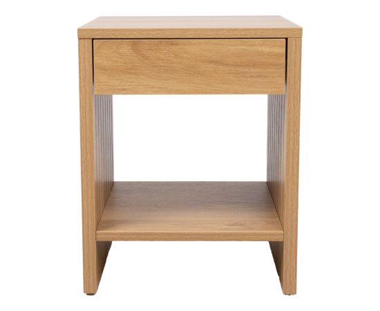 Nightstand SUNNY with drawer 40x40xH50cm, melamine oak