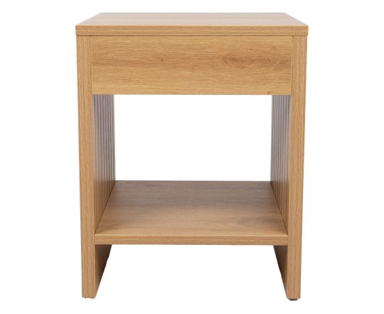 Nightstand SUNNY with drawer 40x40xH50cm, melamine oak