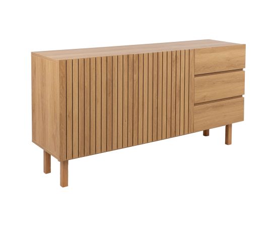 Sideboard SUNNY 150x40xH80cm, melamine oak