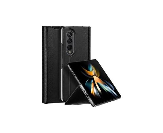 Dux Ducis Samsung  Galaxy Z Fold4 Bril case with a flip wallet stand Black