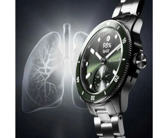 Withings ScanWatch Nova/42mm Green Išmanusis laikrodis