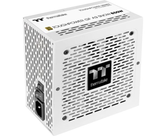 Thermaltake Toughpower GF A3 Snow 850W, PC power supply (white, 1x 12VHPWR, 5x PCIe, cable management, 850 watts)