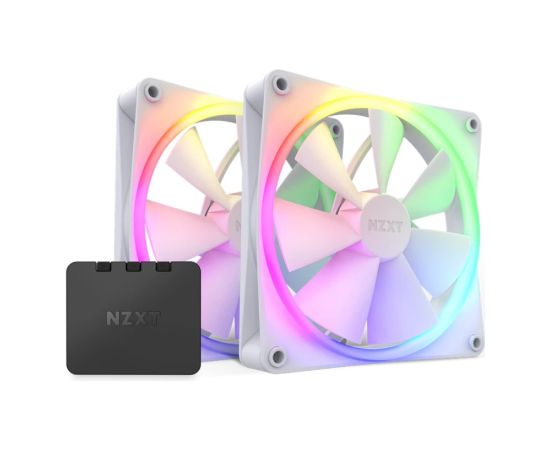 NZXT F140 RGB Core Twin Pack 140x140x26, case fan (white, pack of 2, incl. RGB controller)